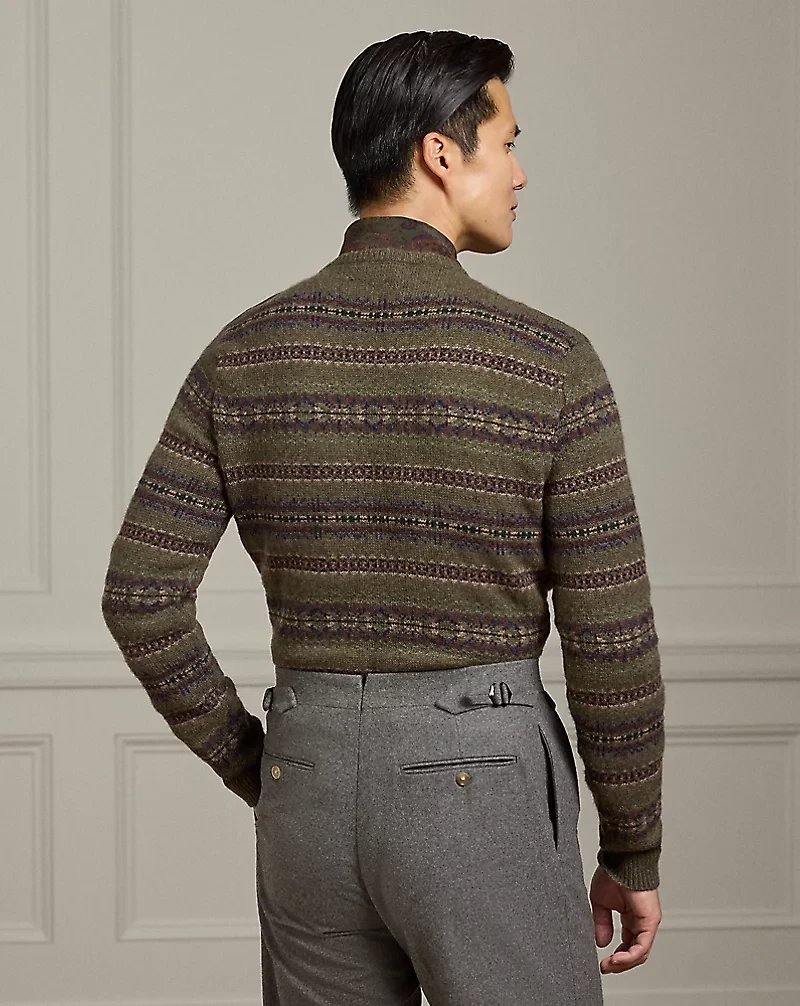 Fair Isle Cashmere-Wool Sweater