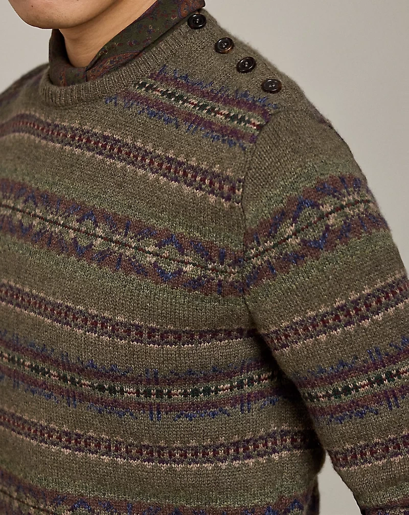 Fair Isle Cashmere-Wool Sweater