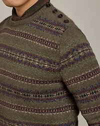 Fair Isle Cashmere-Wool Sweater