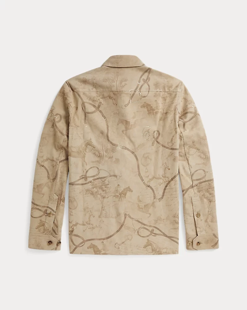 Calloway Painted Suede Shirt Jacket