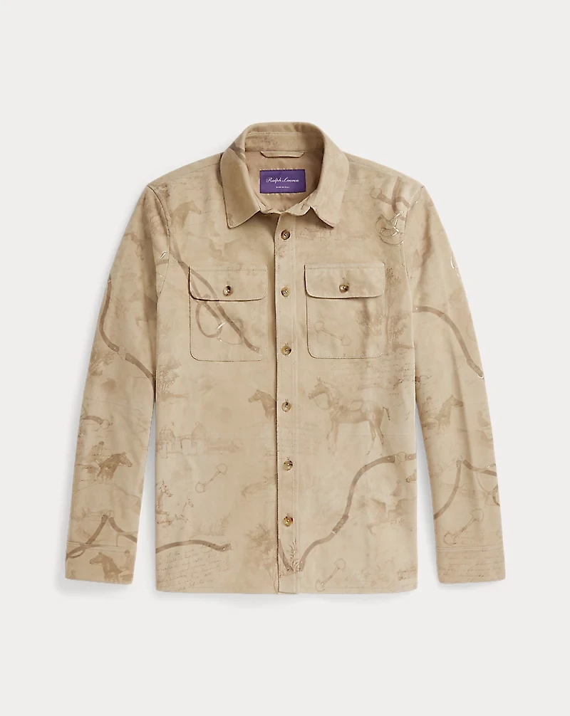 Calloway Painted Suede Shirt Jacket
