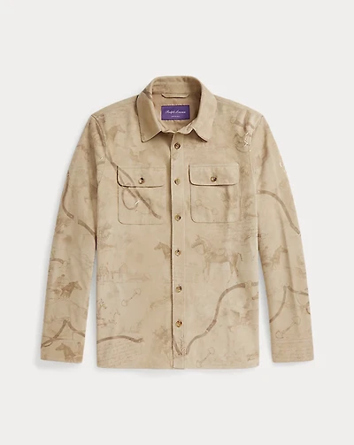 Calloway Painted Suede Shirt Jacket