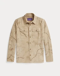 Calloway Painted Suede Shirt Jacket