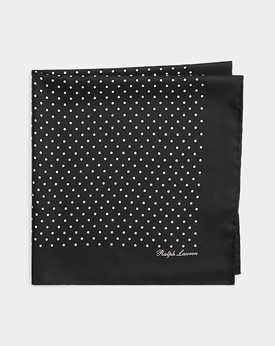 Polka-Dot Silk Scarf
