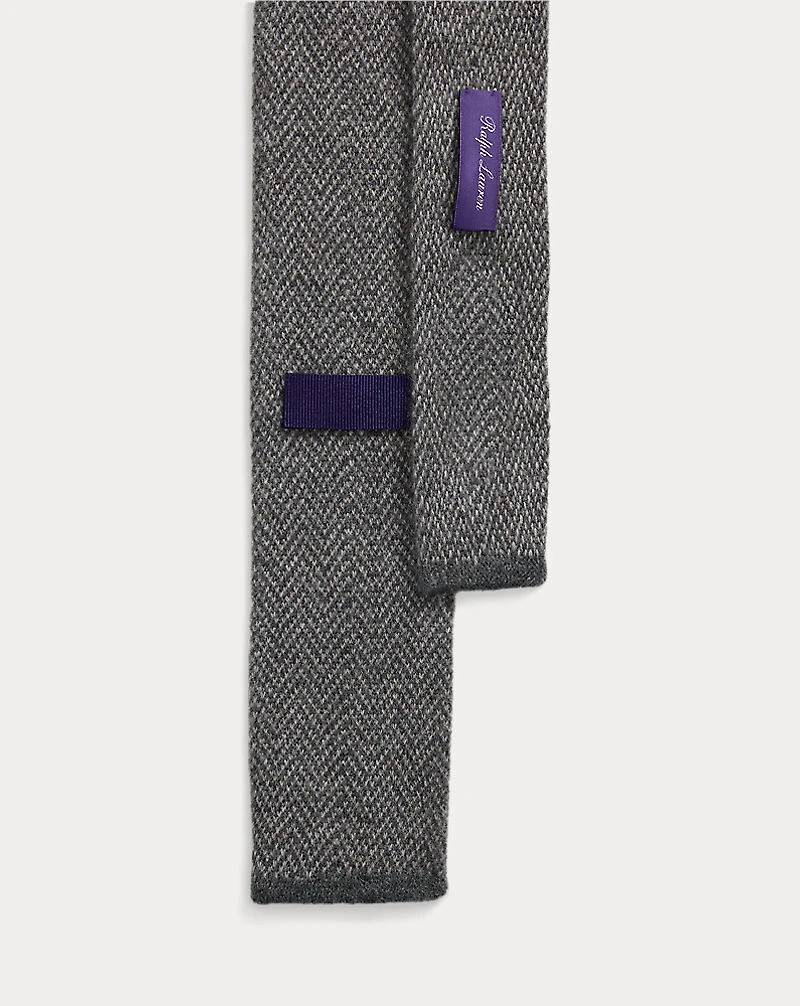 Herringbone-Knit Cashmere Tie