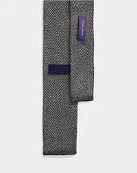 Herringbone-Knit Cashmere Tie