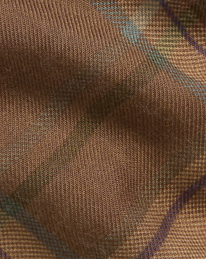 Plaid-Print Cashmere-Silk Tie