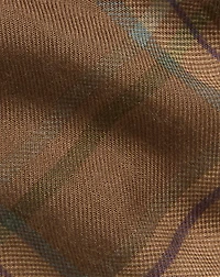 Plaid-Print Cashmere-Silk Tie