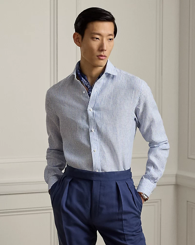 Handmade Striped Linen Shirt