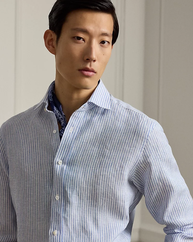 Handmade Striped Linen Shirt