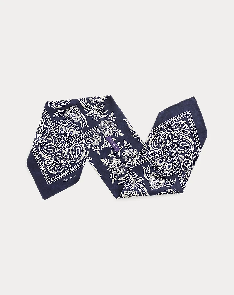 Paisley Silk Habotai Neckerchief