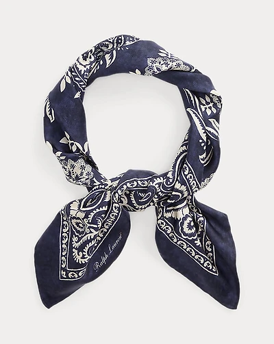 Paisley Silk Habotai Neckerchief