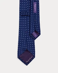 Square-Patterned Silk Tie