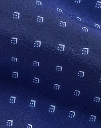 Square-Patterned Silk Tie