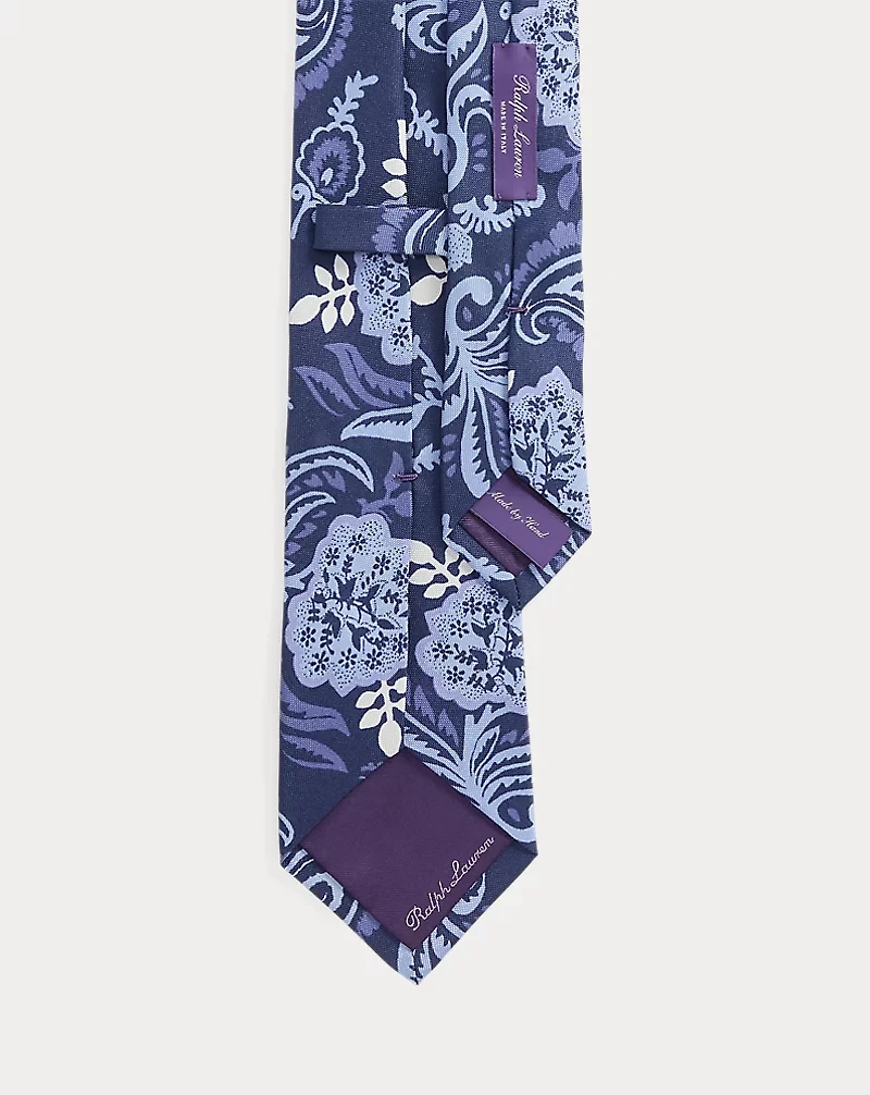 Paisley-Print Silk Tie