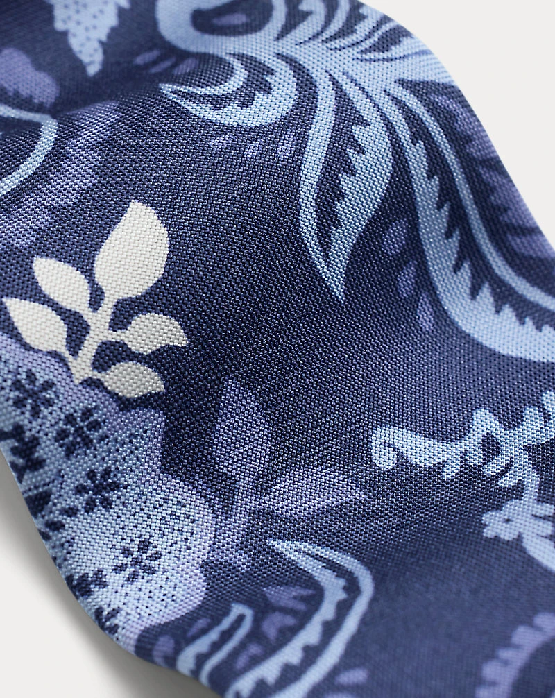 Paisley-Print Silk Tie