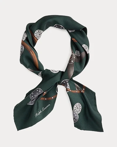 Print Silk Twill Neckerchief