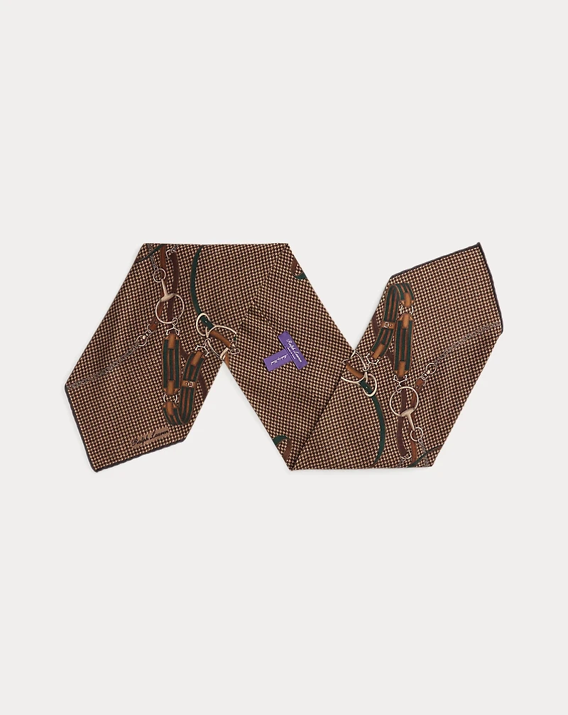 Equestrian Cashmere-Silk Neckerchief