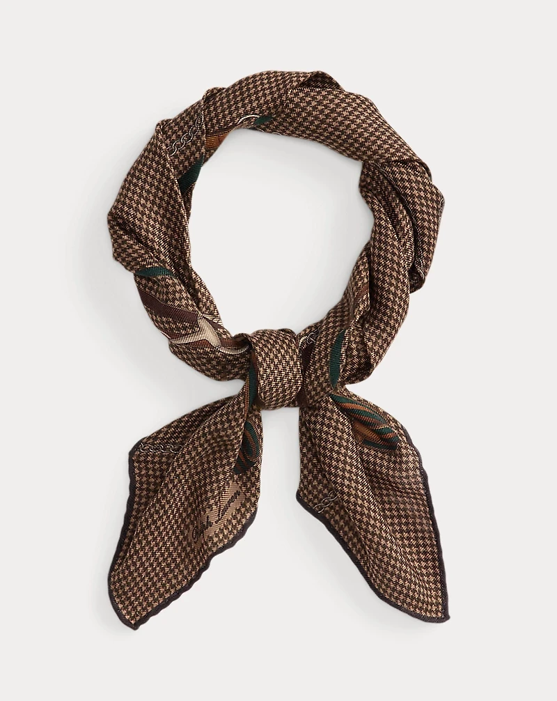 Equestrian Cashmere-Silk Neckerchief