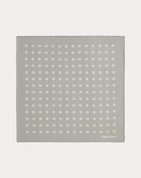 Square-Print Silk Pocket Square