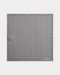 Dot-Print Silk Pocket Square 