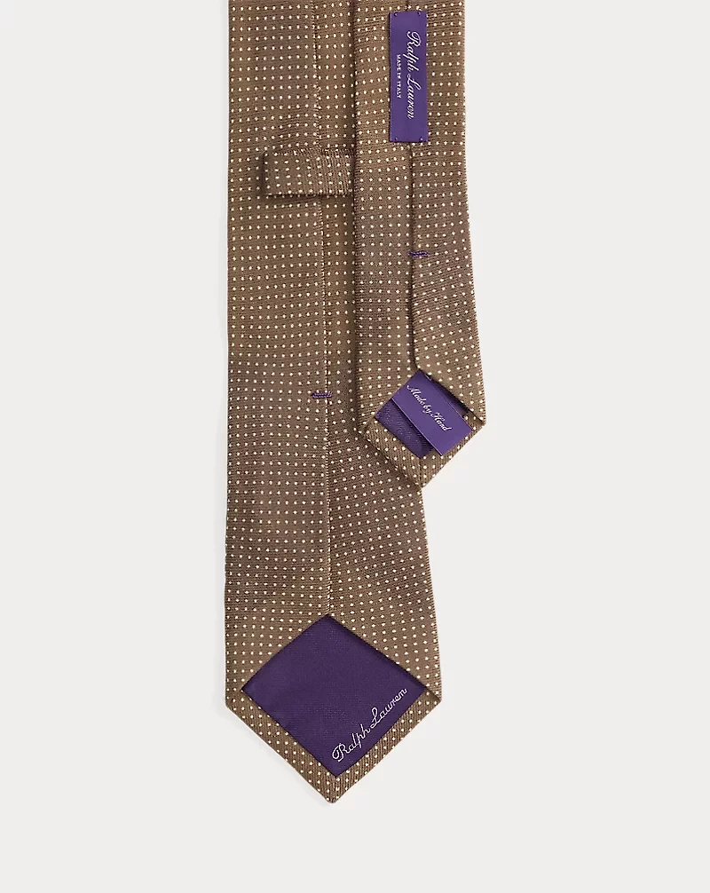 Pin Dot Cashmere-Silk Tie