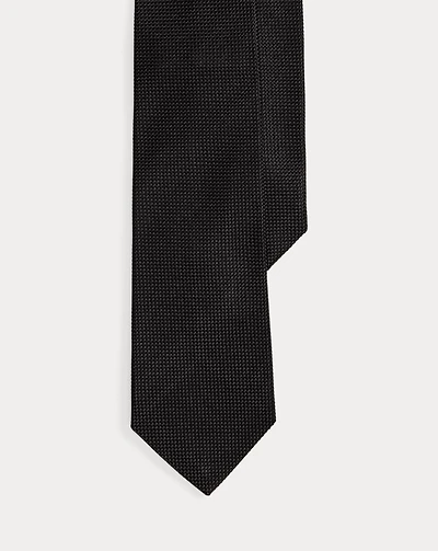 Basket-Weave Silk Tie