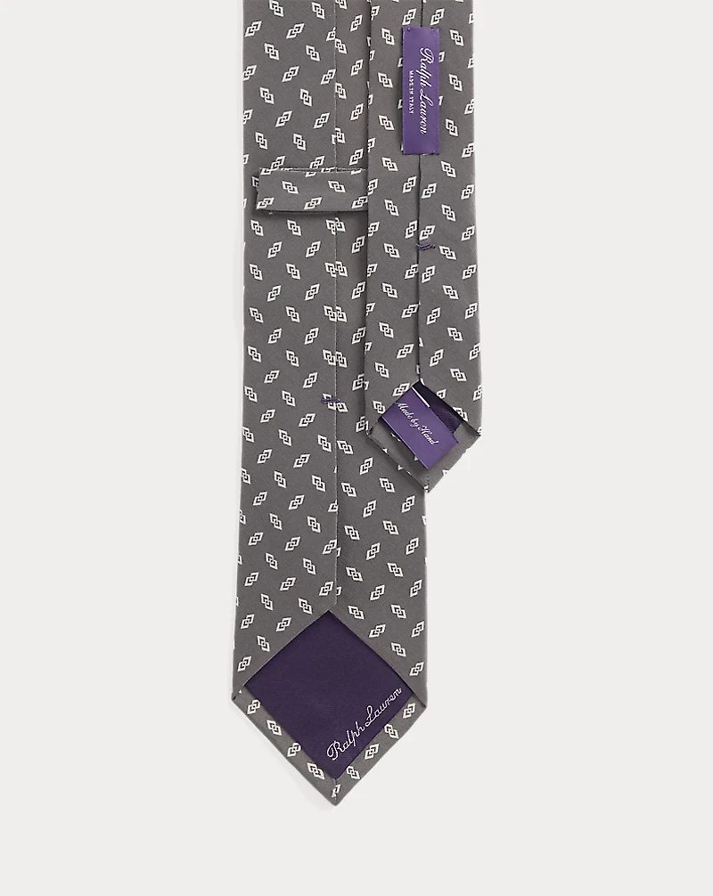 Arrow-Print Silk Tie