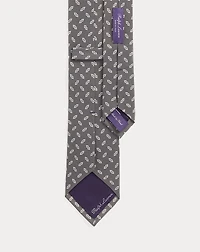 Arrow-Print Silk Tie