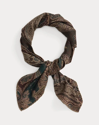 Paisley Cashmere-Silk Neckerchief