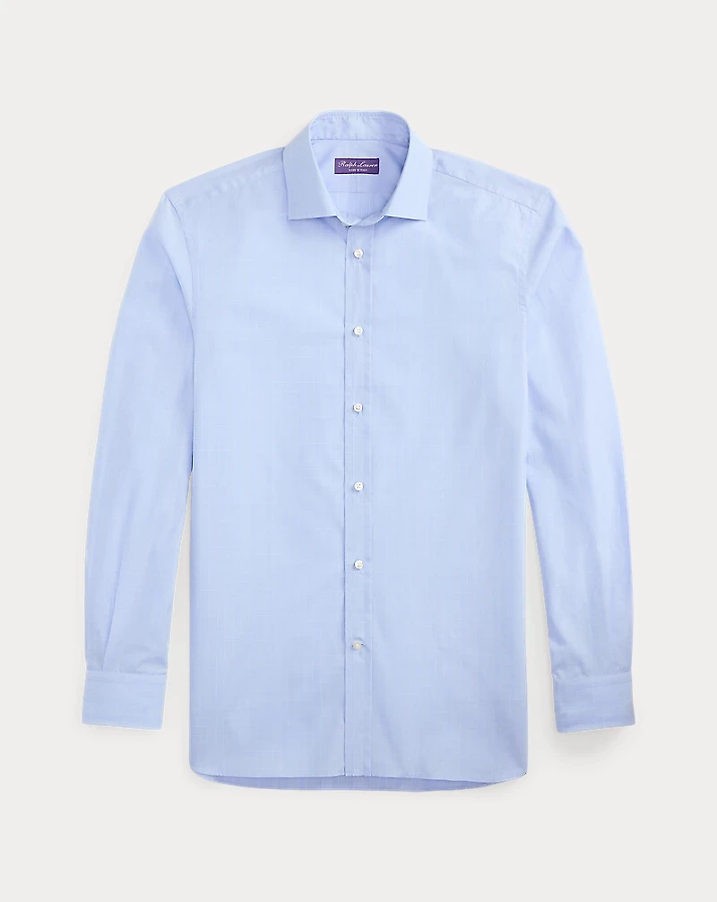Mini-Glen Check Twill Shirt
