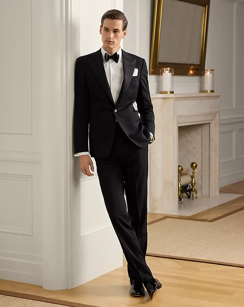 Piqué-Bib French Cuff Tuxedo Shirt