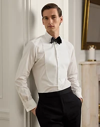 Piqué-Bib French Cuff Tuxedo Shirt