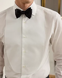Piqué-Bib French Cuff Tuxedo Shirt