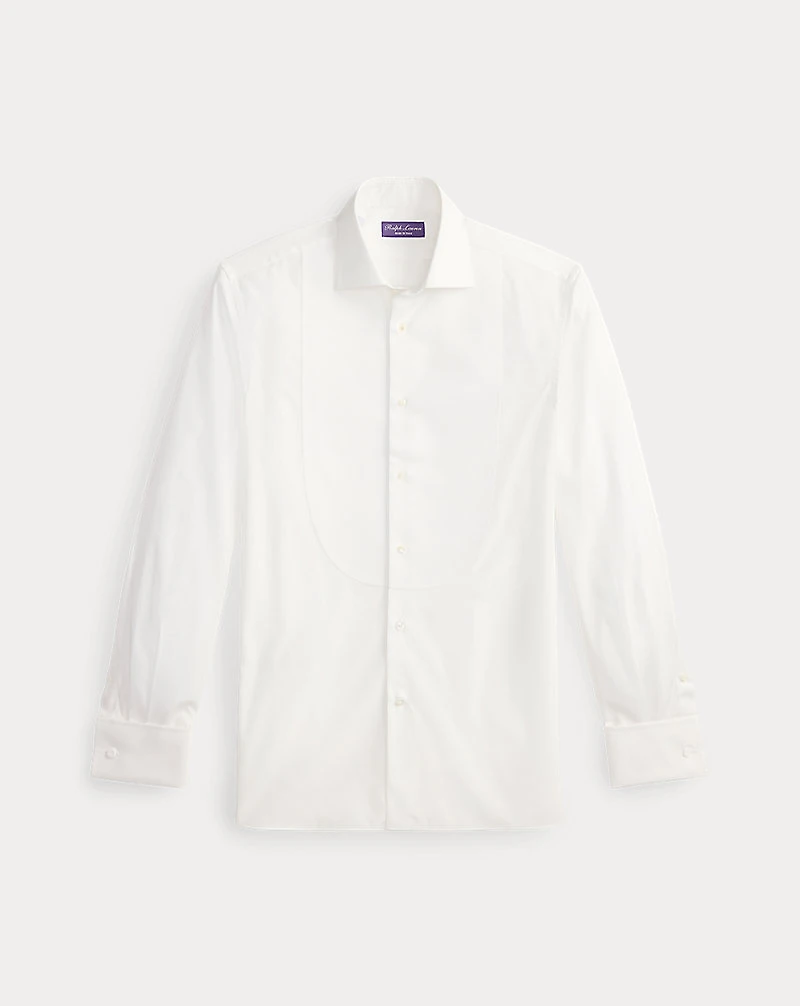 Piqué-Bib French Cuff Tuxedo Shirt
