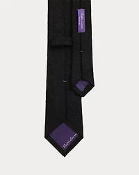 Textured Herringbone Linen-Blend Tie