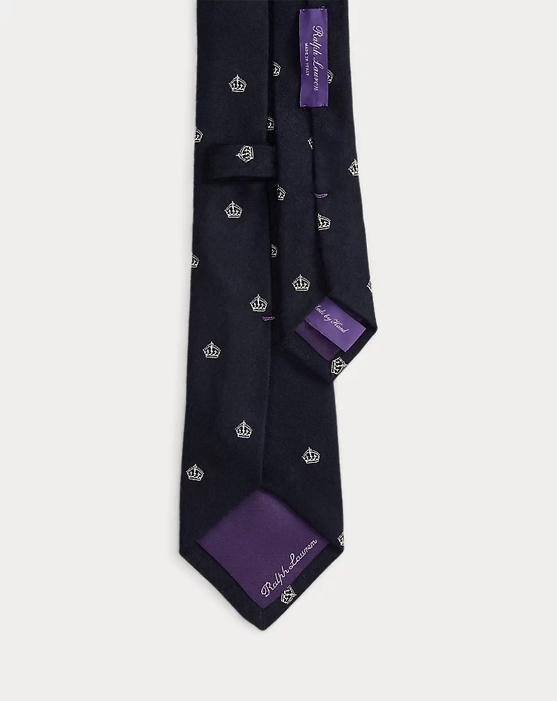Silk-Cashmere Club Tie