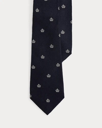 Silk-Cashmere Club Tie