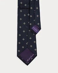 Diamond-Patterned Silk Tie