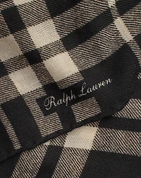 Plaid Cashmere-Silk Neckerchief