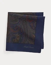 Paisley-Print Silk Pocket Square