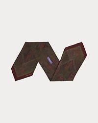 Paisley-Print Silk Crepe Neckerchief