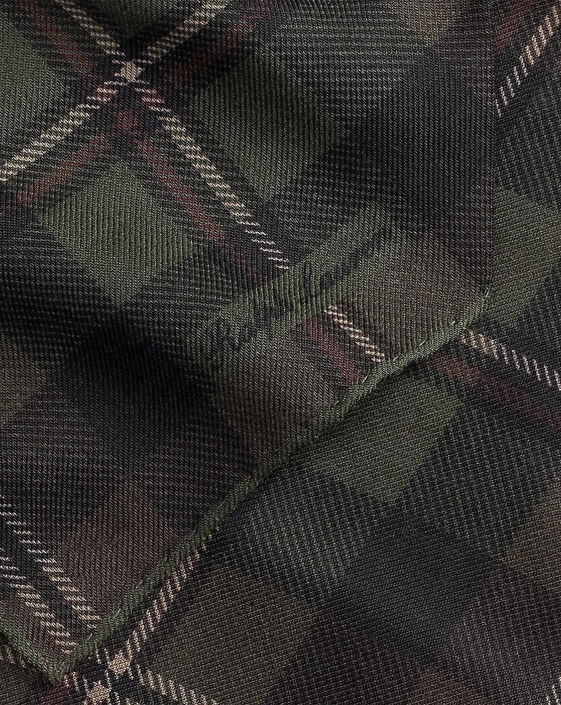 Plaid Cashmere-Silk Neckerchief