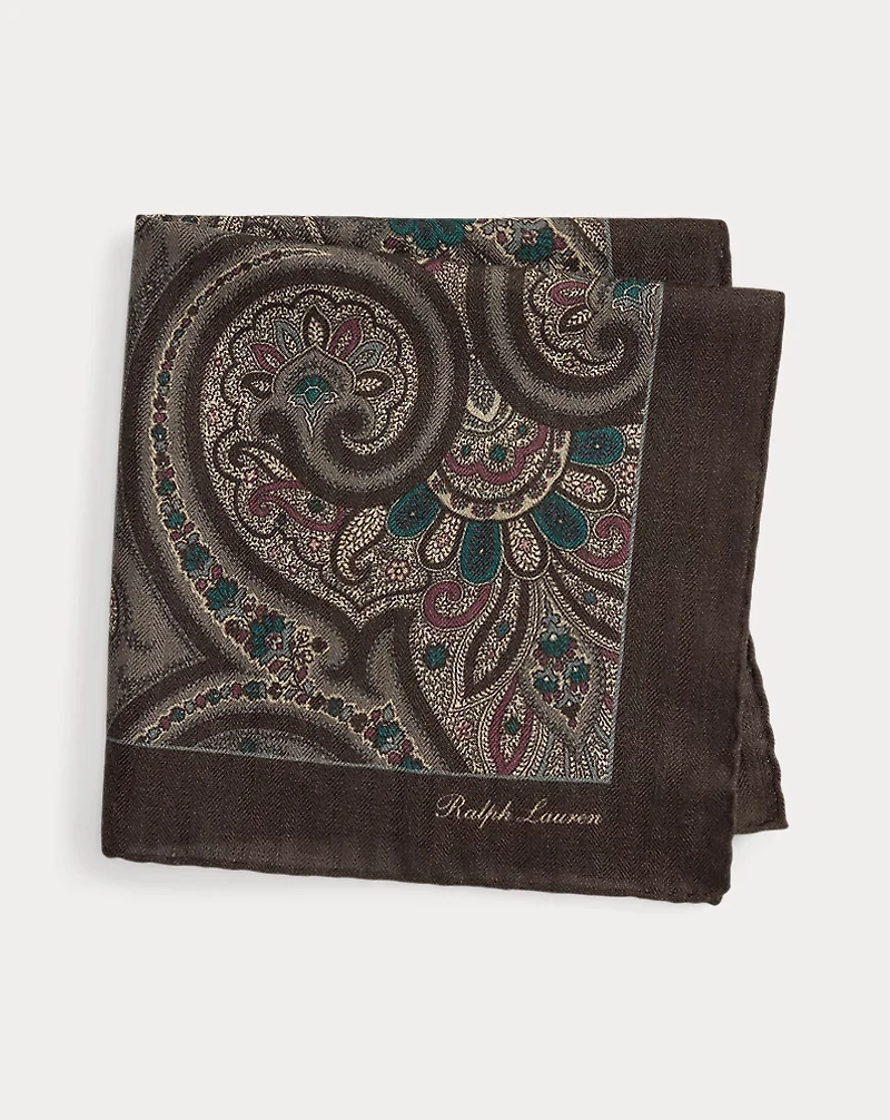 Paisley Cashmere-Silk Pocket Square