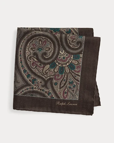Paisley Cashmere-Silk Pocket Square