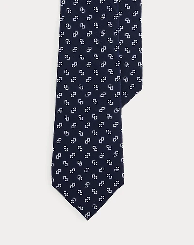 Linked-Diamonds Silk Tie