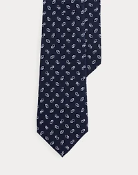Linked-Diamonds Silk Tie