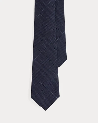 Glen Plaid Wool Tie