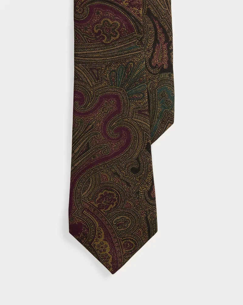 Paisley Cotton-Cashmere Tie