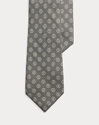 Linked-Diamonds Cashmere-Silk Tie